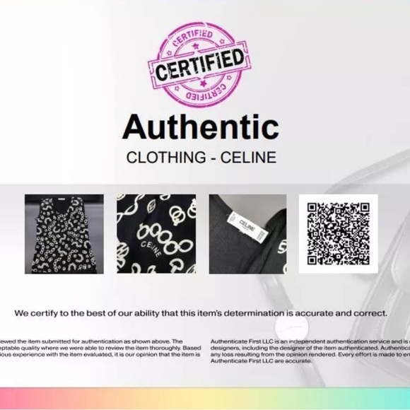 Authentic Celine Sleeveless Blouse with Sheer Back with COA S - Picture 10 of 10